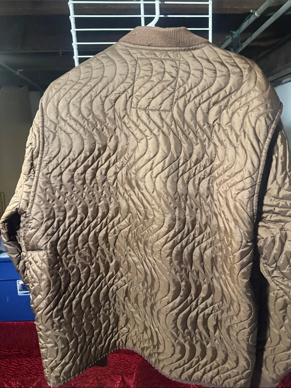 Ralph Lauren Quilted Bomber Jacket in Brown